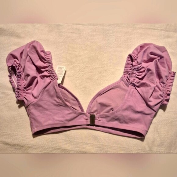 Cupshe women's size Medium purple swim top, EUC - Picture 3 of 8